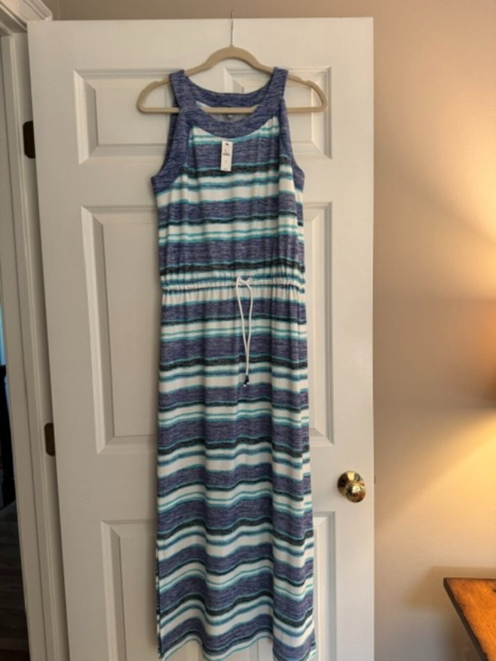 Talbots Sleeveless Striped Maxi Dress - New with Tags